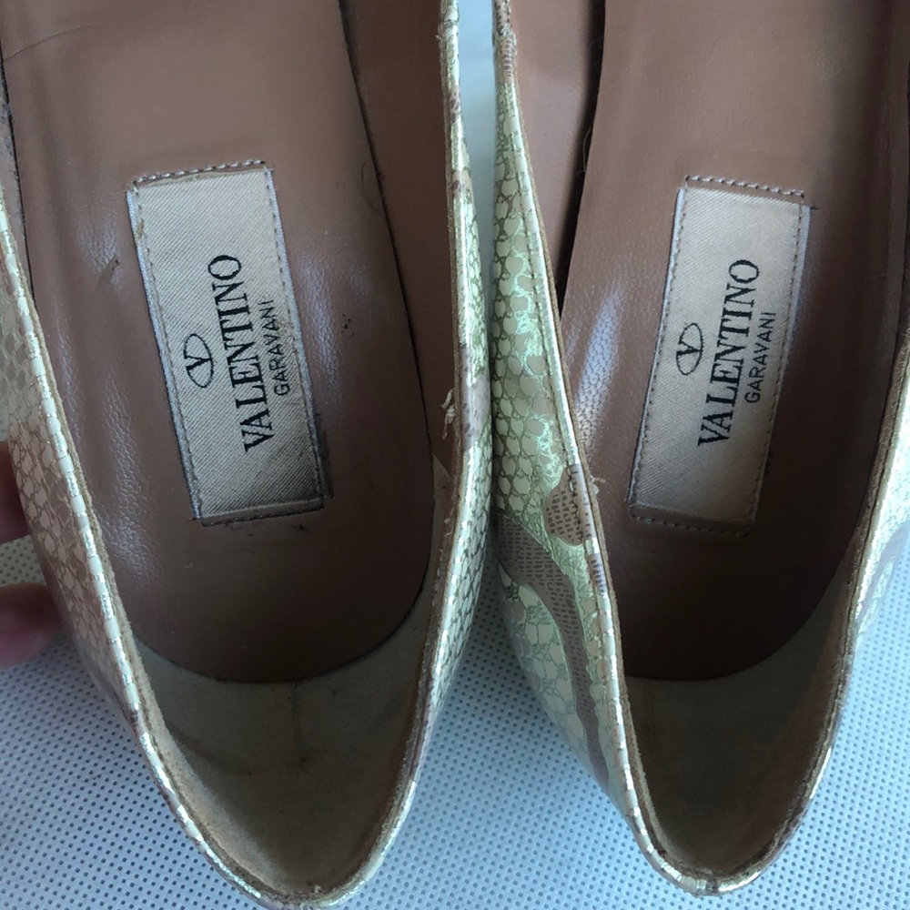 Valentino gold and blush platform pumps Size 37 - Picture 4 of 8